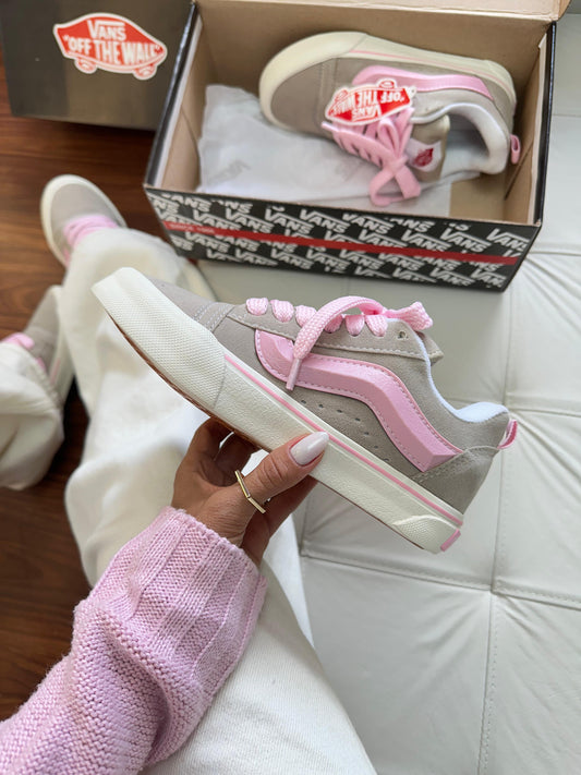 Tênis Vans Knu Rosa Primeira Linha – Chunky retrô com visual marcante e premium