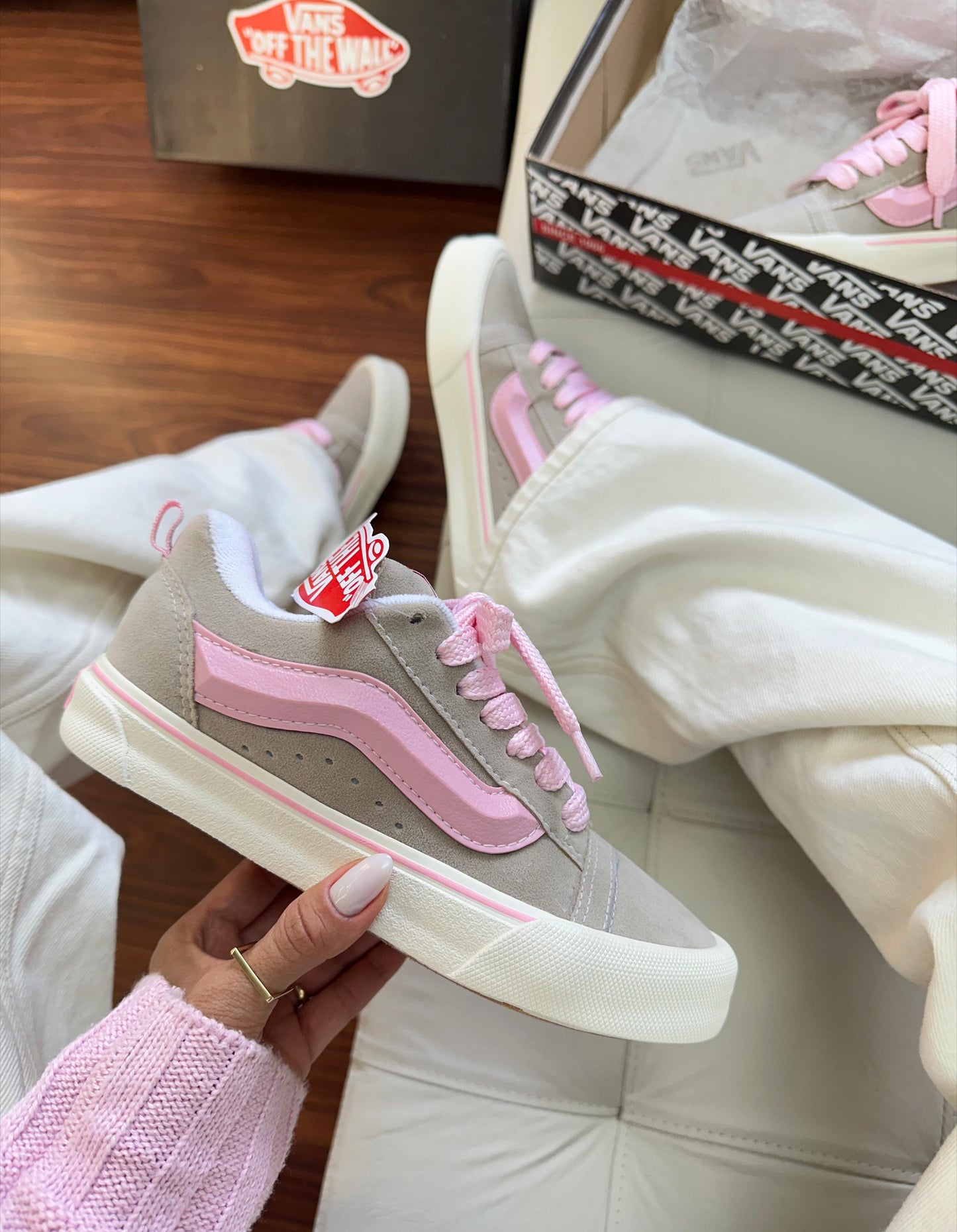 Tênis Vans Knu Rosa Primeira Linha – Chunky retrô com visual marcante e premium