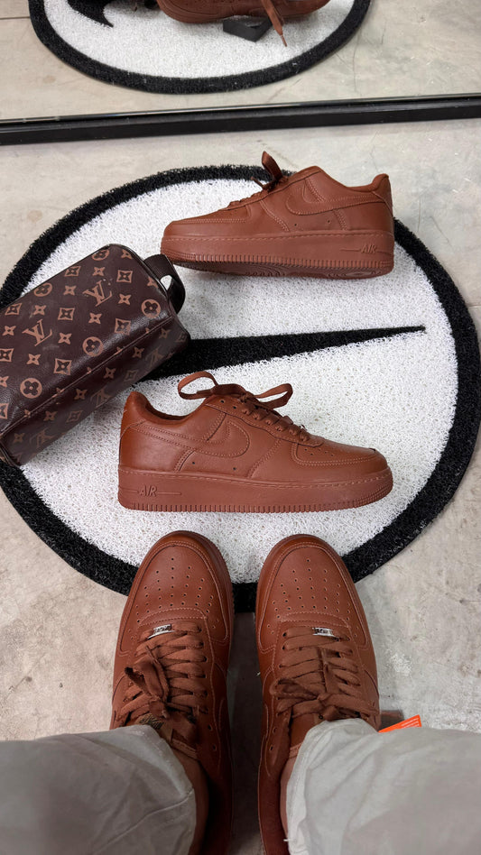 Tênis Air Force Luxo Cacau – Design premium com acabamento rico em detalhes