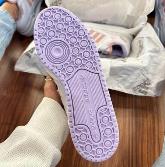 Tênis adidas Forum Low 84 ADV Branco/Rose/Lilás – Estilo retrô com toque moderno