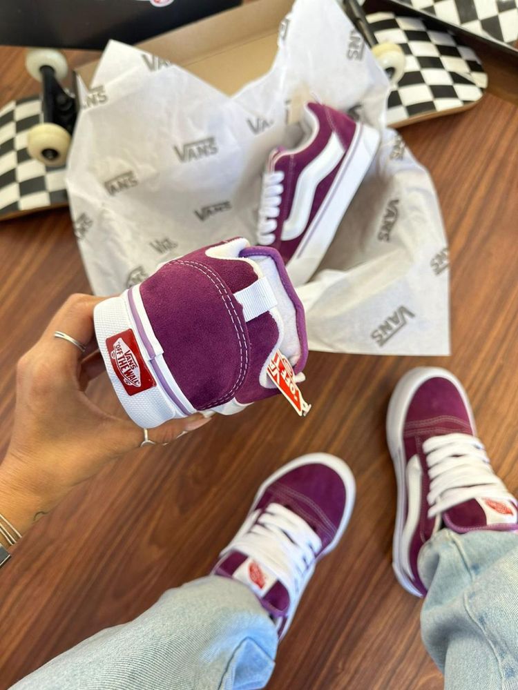 Tênis Vans Knu Skool Roxo – Chunky, nostálgico e com presença urbana autêntica
