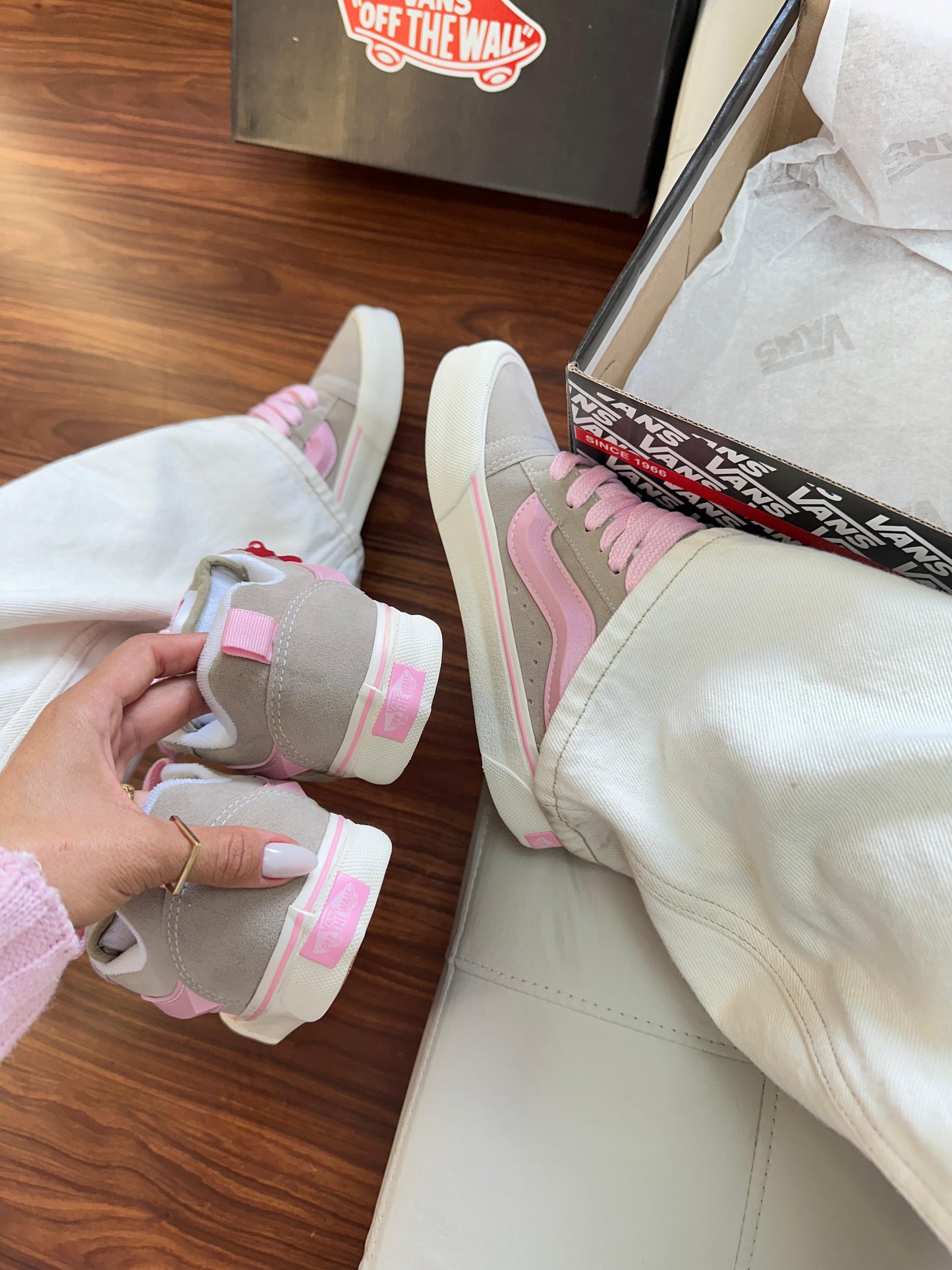 Tênis Vans Knu Rosa Primeira Linha – Chunky retrô com visual marcante e premium