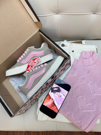 Tênis Vans Knu Rosa Primeira Linha – Chunky retrô com visual marcante e premium
