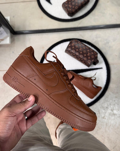 Tênis Air Force Luxo Cacau – Design premium com acabamento rico em detalhes