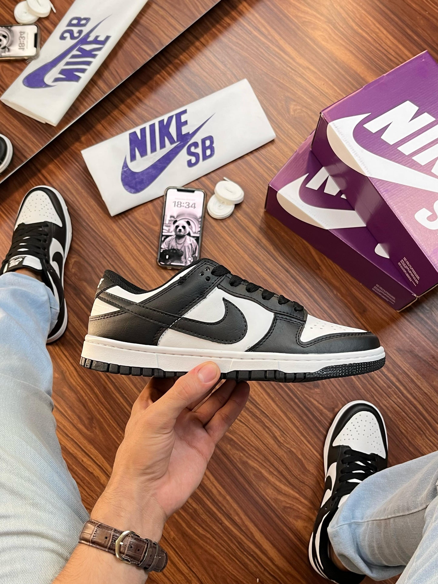 Tênis Dunk Low Panda – Versatilidade total com DNA das ruas